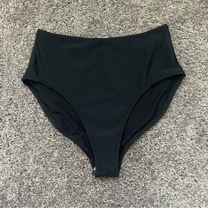 NWT Sleeper High Waisted Bikini Bottoms Size Extra Small XS Black